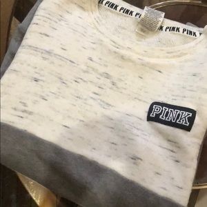 Vs pink crewneck XS